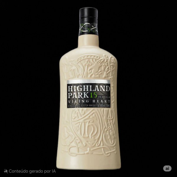 HIGHLAND PARK 15 ANOS VIKING HEARD - GARRAFA EM CERÂMICA.