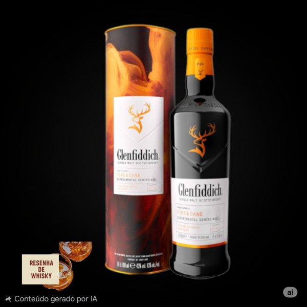 WHISKY GLENFIDDICH FIRE & CANE.* 0506