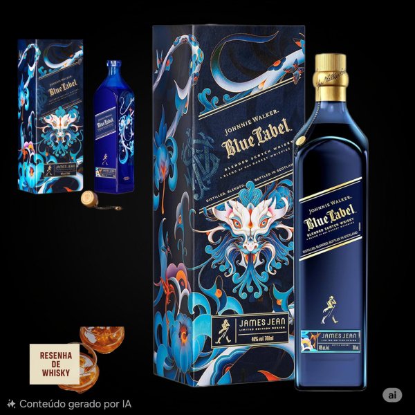 *📌JOHNNIE WALKER BLUE LABEL EDIÇÃO ESPECIAL ANO DO DRAGÃO.* 0506