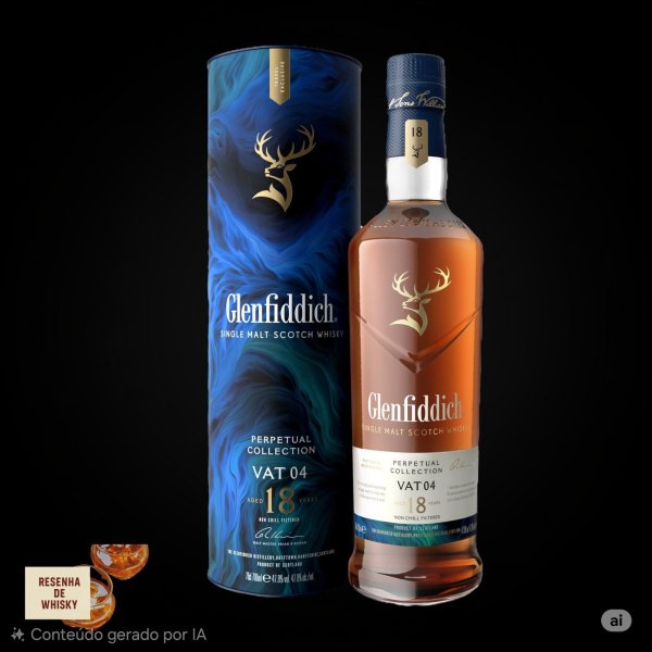 WHISKY GLENFIDDICH 18 ANOS - VAT 04 - PERPETUAL COLLECTION.* 1006