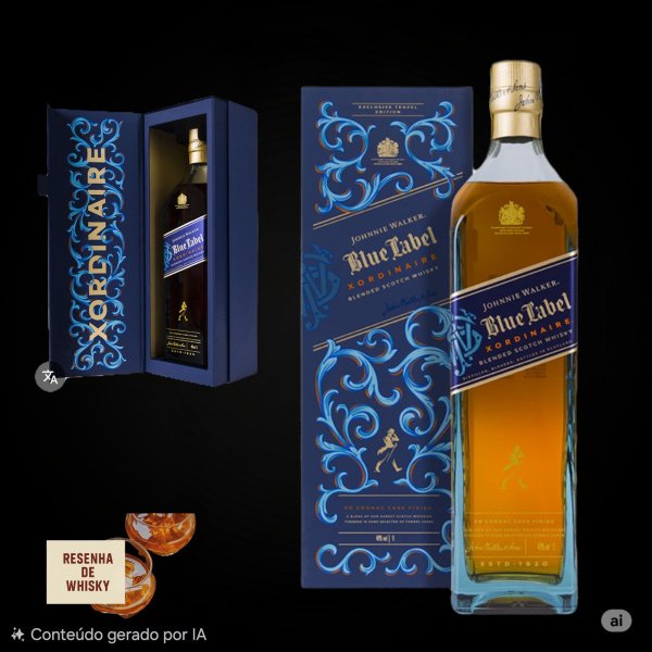 JOHNNIE WALKER BLUE LABEL XORDINAIRE - EDIÇÃO ESPECIAL.* 1106