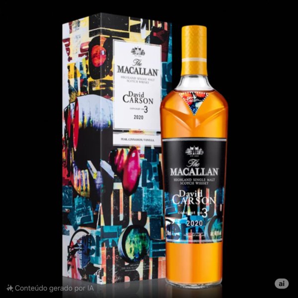 SORTEIO DE 15 COTAS 1- THE MACALLAN DAVID CARSON CONCEPT n° 3.