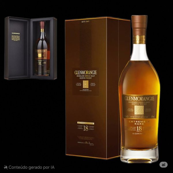 WHISKY GLENMORANGIE 18 ANOS EXTREMELY RARE.* 1006