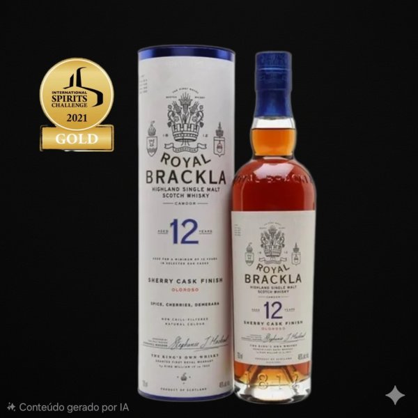 ROYAL BRACKLA 12 ANOS - OLOROSO SHERRY CASK FINISH.*