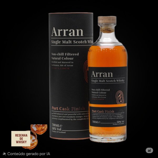 WHISKY ARRAN PORT CASK FINISH.* 1407