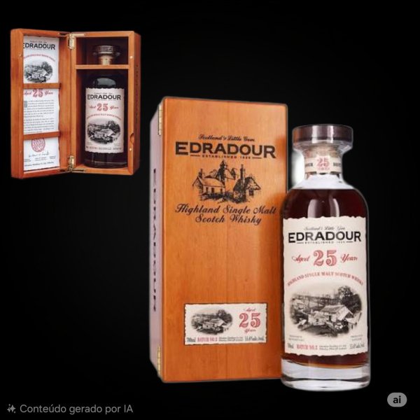 📌SORTEIO DE 15 COTAS - EDRADOUR 25 YEAR OLD SMALL BATCH #2 - ED. LIMITADA. 2R*  2 ganhadores.