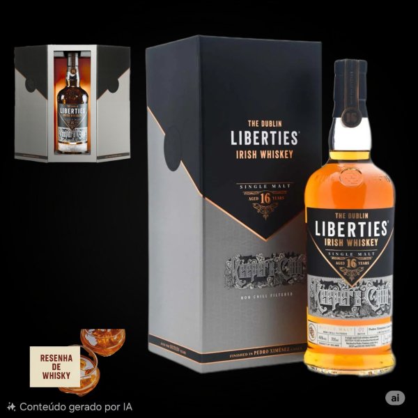 THE DUBLIN LIBERTIES IRISH WHISKEY 16 ANOS - SINGLE MALT.* 0106