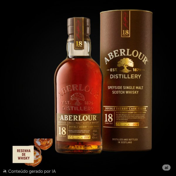 WHISKY ABERLOUR 18 ANOS DOUBLE SHERRY CASK FINISH.* 1206